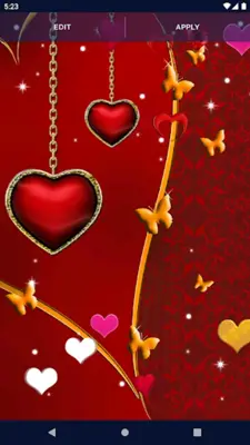 Love Hearts Live Wallpaper android App screenshot 0